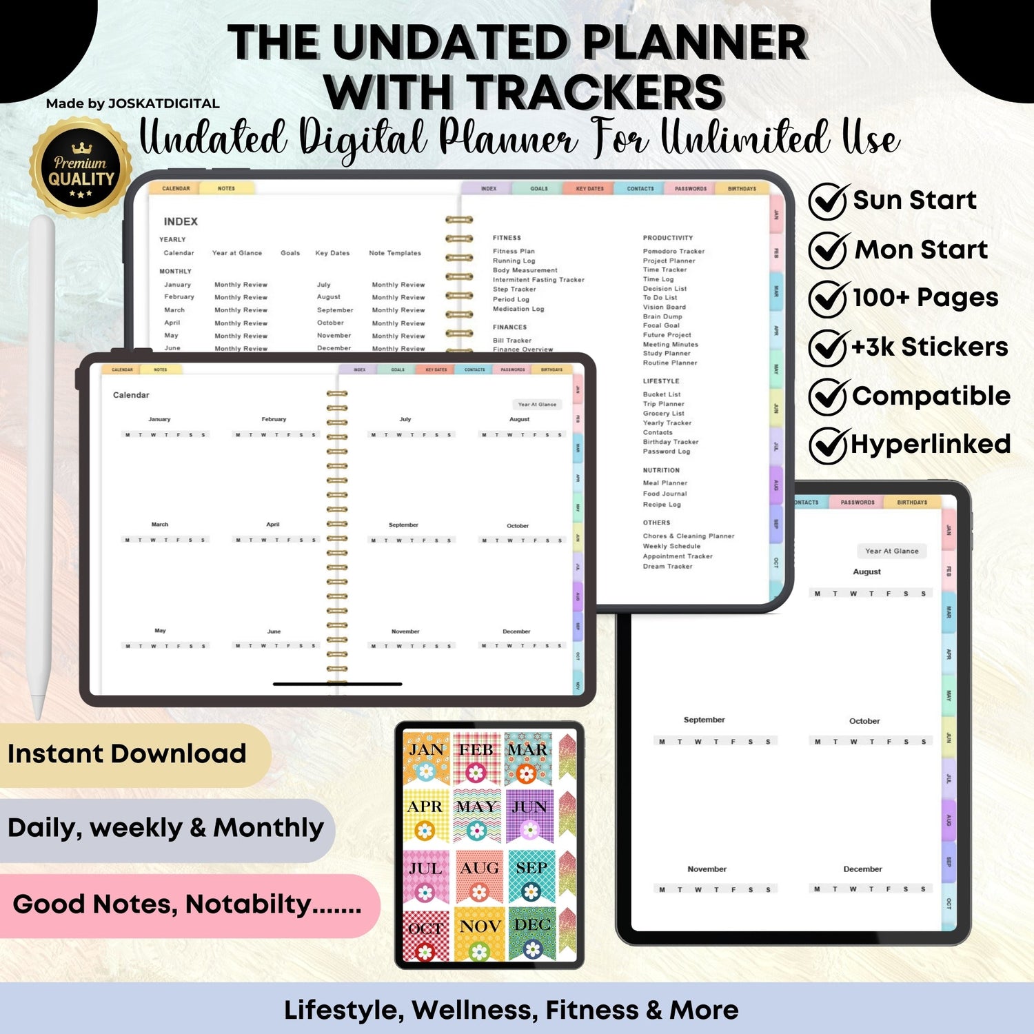 UNDATED PLANNERS