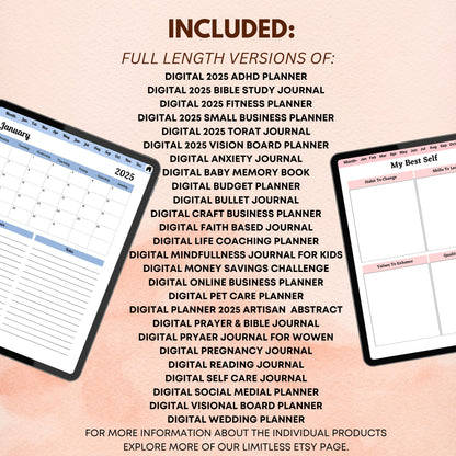 Ultimate Digital & Printable Planner Bundle