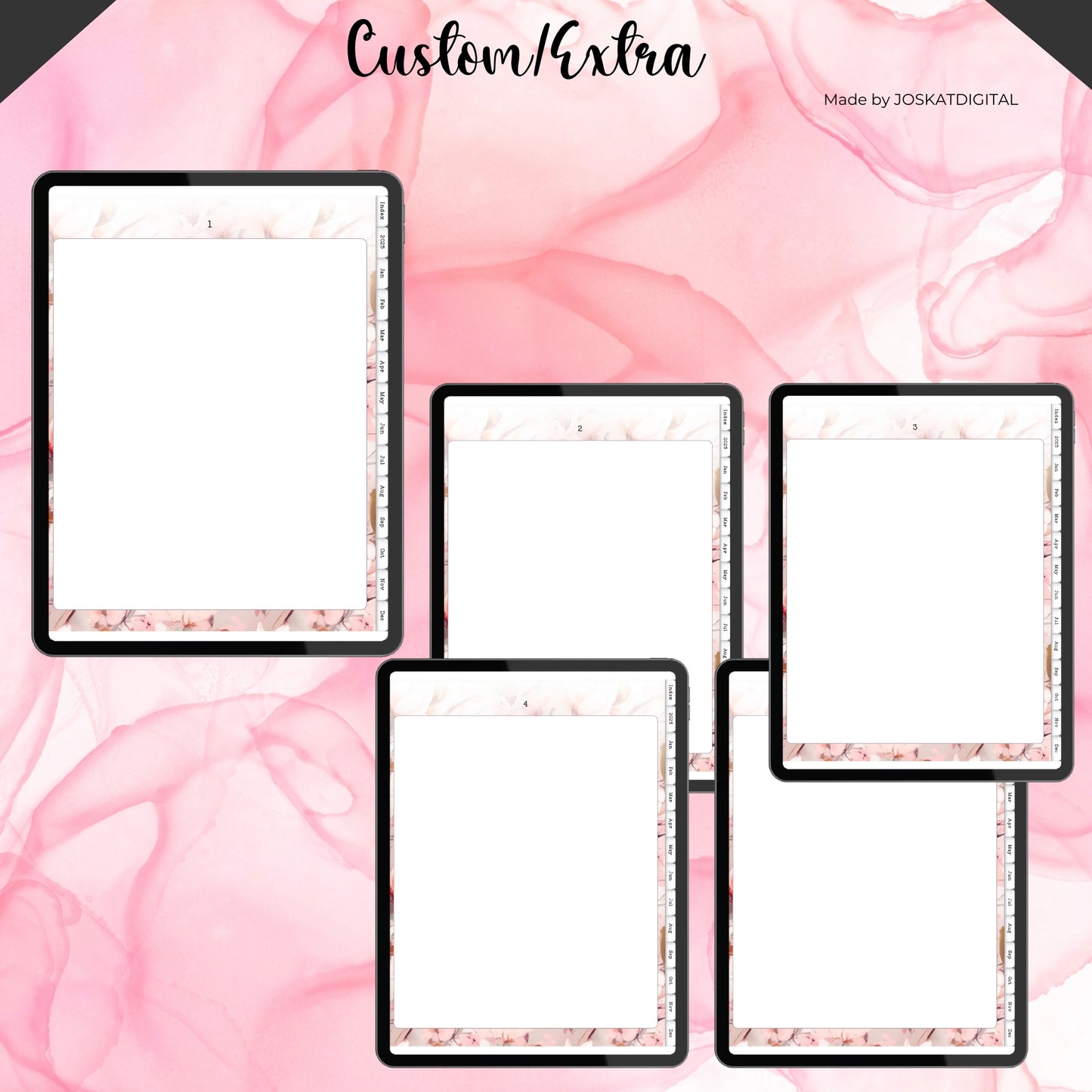 2025 Floral Digital Planner