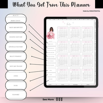 Blissful Beauty Planner 2025