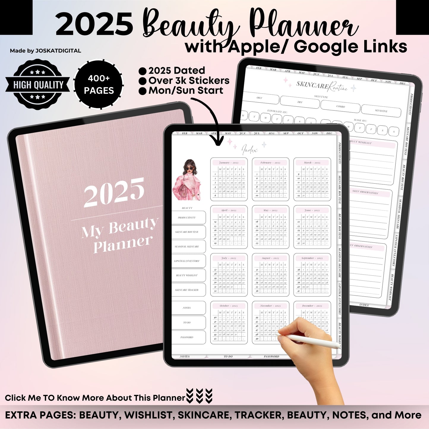 Blissful Beauty Planner 2025