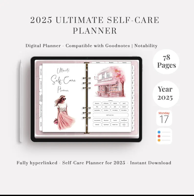 2025 All-In-One Self-Care Planner