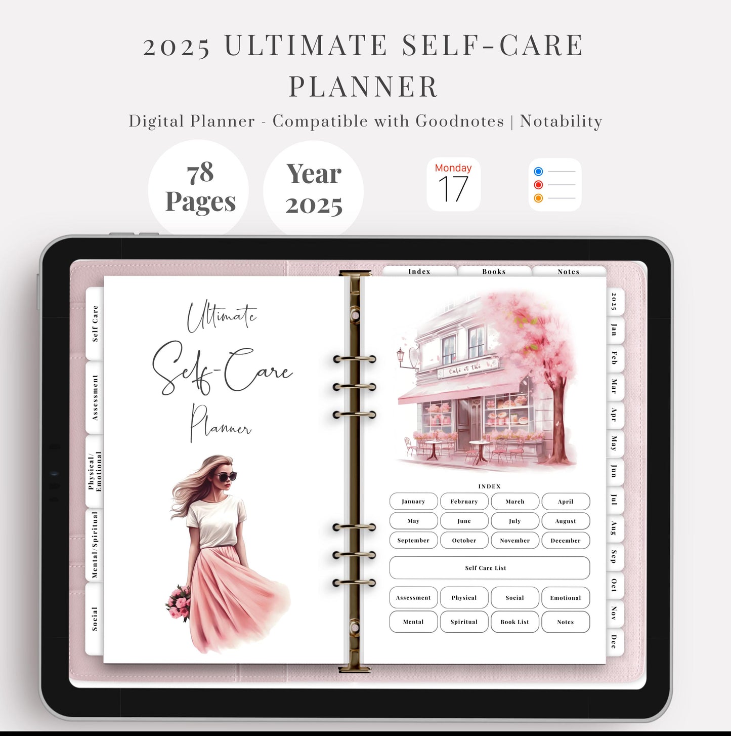 2025 All-In-One Self-Care Planner